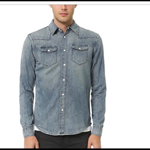 BLK DNM men Denim Shirt - Picture 1 of 5